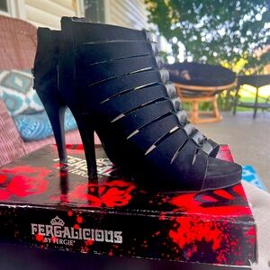 More Black Fergi Heels